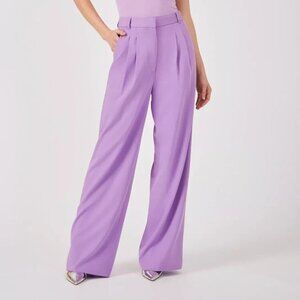 NEW: Grey/ven Maccaden PLEATED TROUSER / Pant, WM , Radiant Orchid color 12